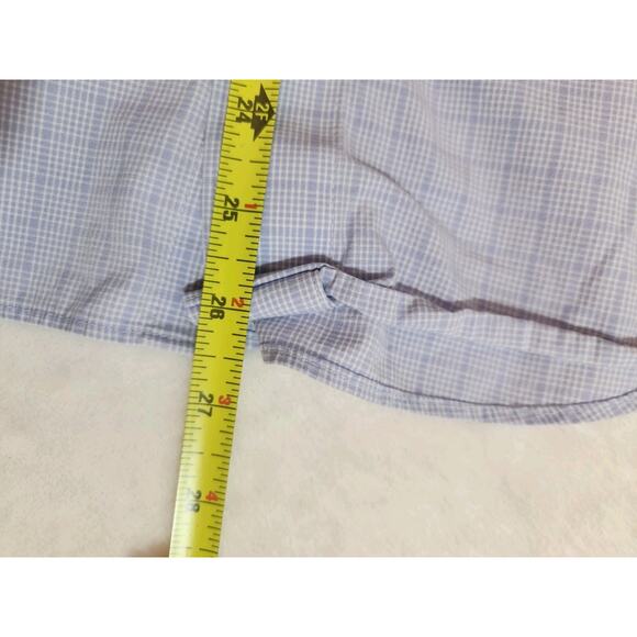 Bonobos Shirt Mens Small Short Blue Check Athletic Long Sleeve Preppy Business - Picture 10 of 12